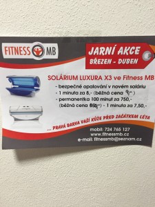 Solárium - jarní akce Solárium - jarní akce