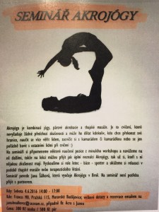 Seminář Akrojógy Seminář Akrojógy